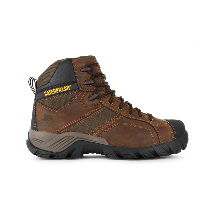 Caterpillar Boots Online Pakistan - Caterpillar Argon Zip St Mens Work Boots Brown (197423-ROB)